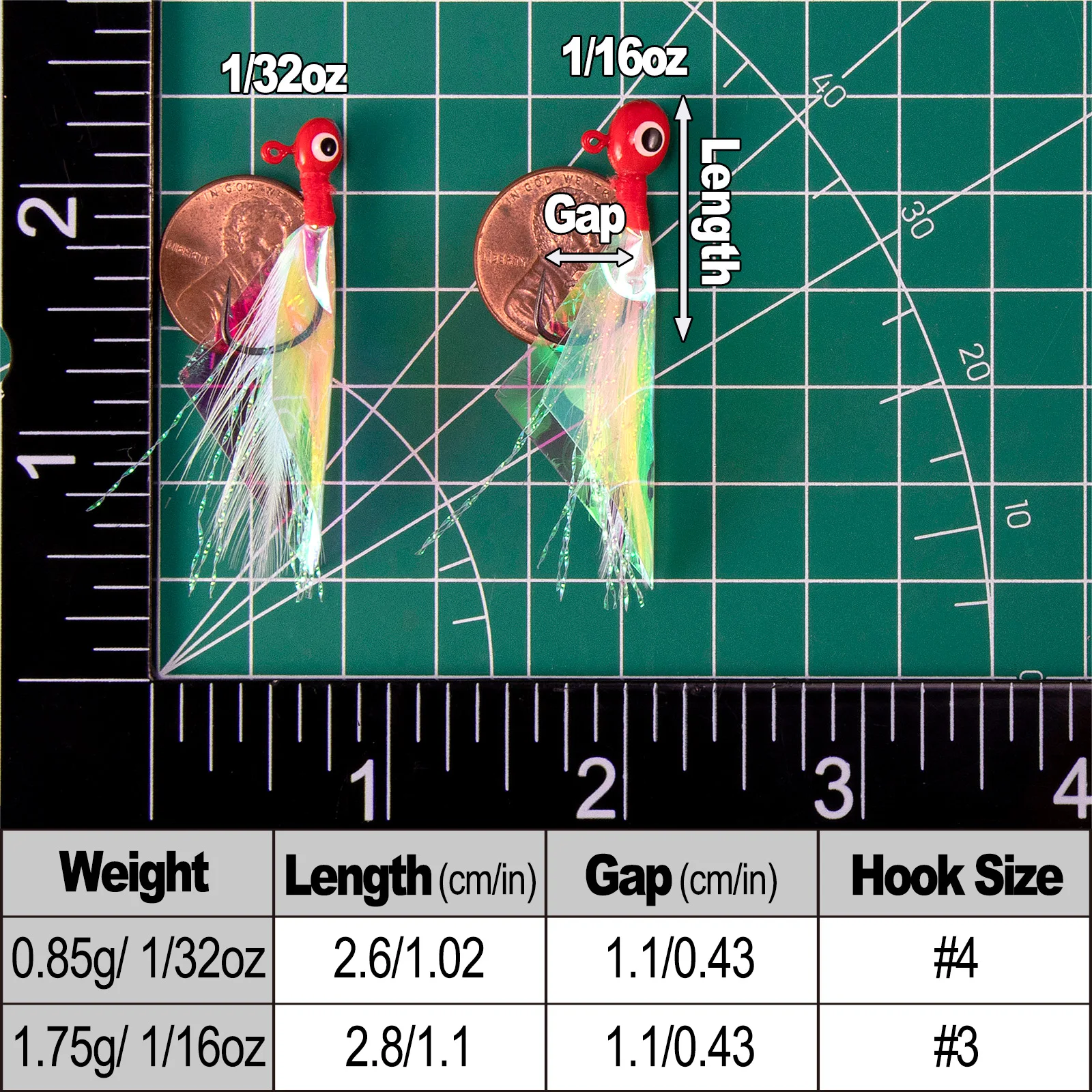 Jig Head plumado con Mylar Flash para lubina y trucha - imagen 5