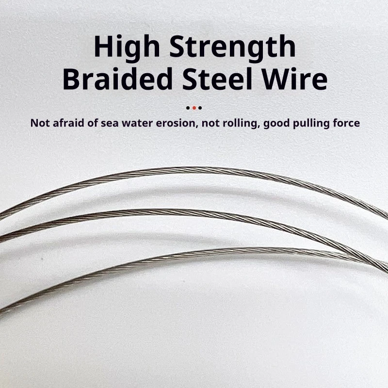 Aparejos de pesca de doble brazo, líder de acero inoxidable para agua salada con giratorios, equipo de equipo de alambre de pescado de alta resistencia, 10 Uds. - imagen 5