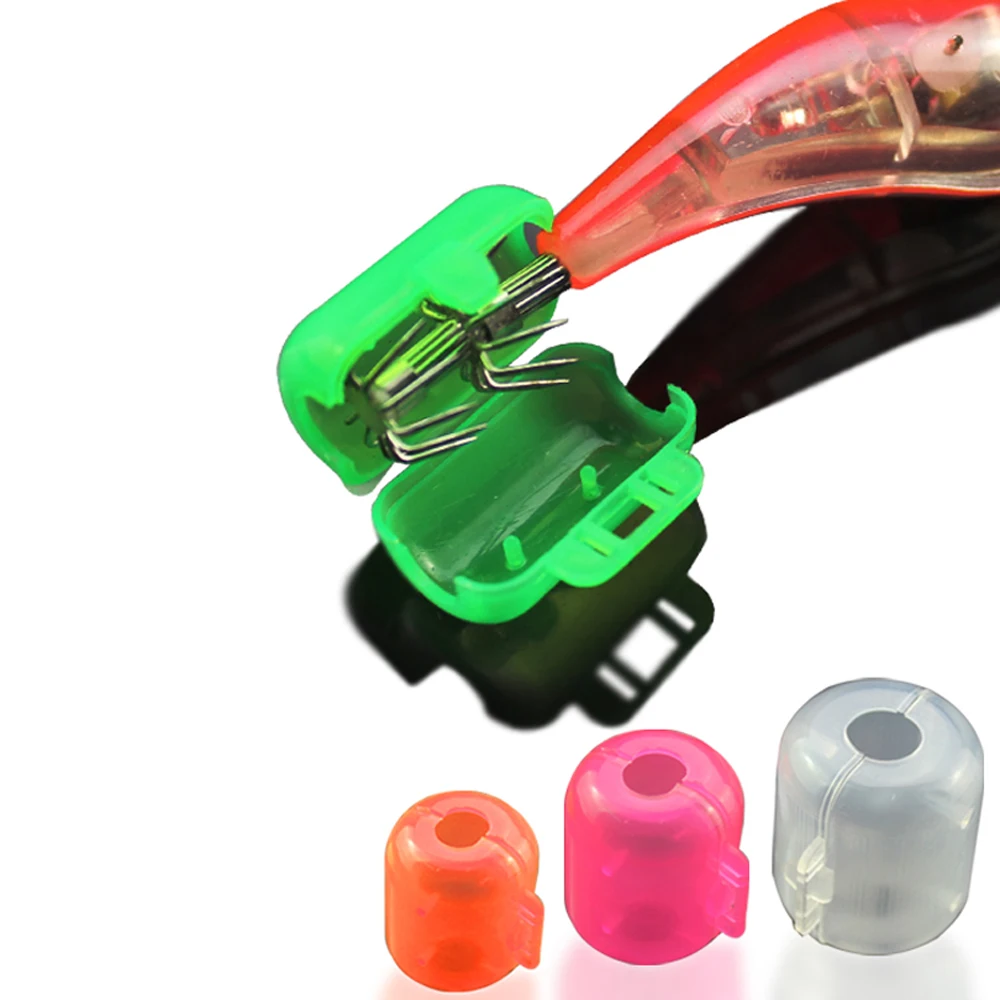 MNFT-Señuelos de Pesca de calamar, anzuelos de pulpo, cubierta protectora de anzuelo, gambas, camarones, señuelos de pescado, cebo, gorras de seguridad, herramientas de pesca, 12 piezas - imagen 2