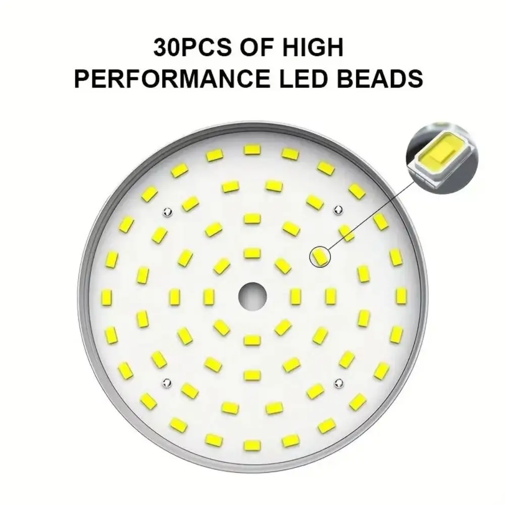 Luces LED de Camping ABS, lámpara de tienda impermeable recargable de alto Lumen con gancho, linterna de carga portátil para acampar, equipo de Camping - imagen 2