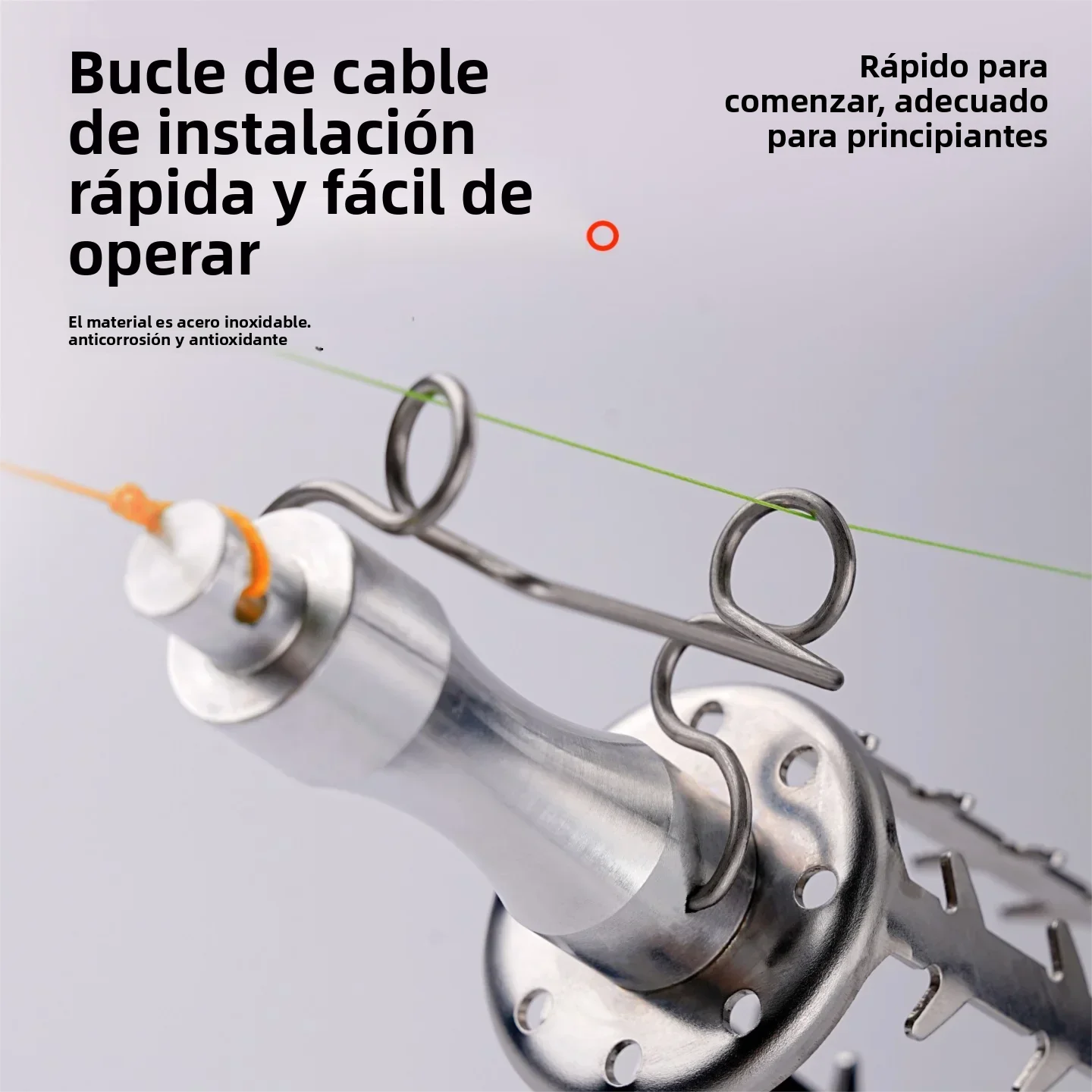 Recuperador de señuelos de acero inoxidable con línea de PE de 30m, fuerza de tracción de 132LB, pinza de cebo, señuelos de peces atascos, buscador de cebo, herramientas de pesca - imagen 5