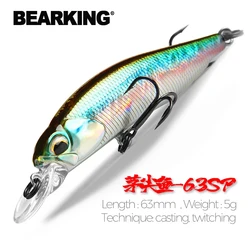 BEARKING Hot SP Minnow 63mm – Crankbait profesional colores UV