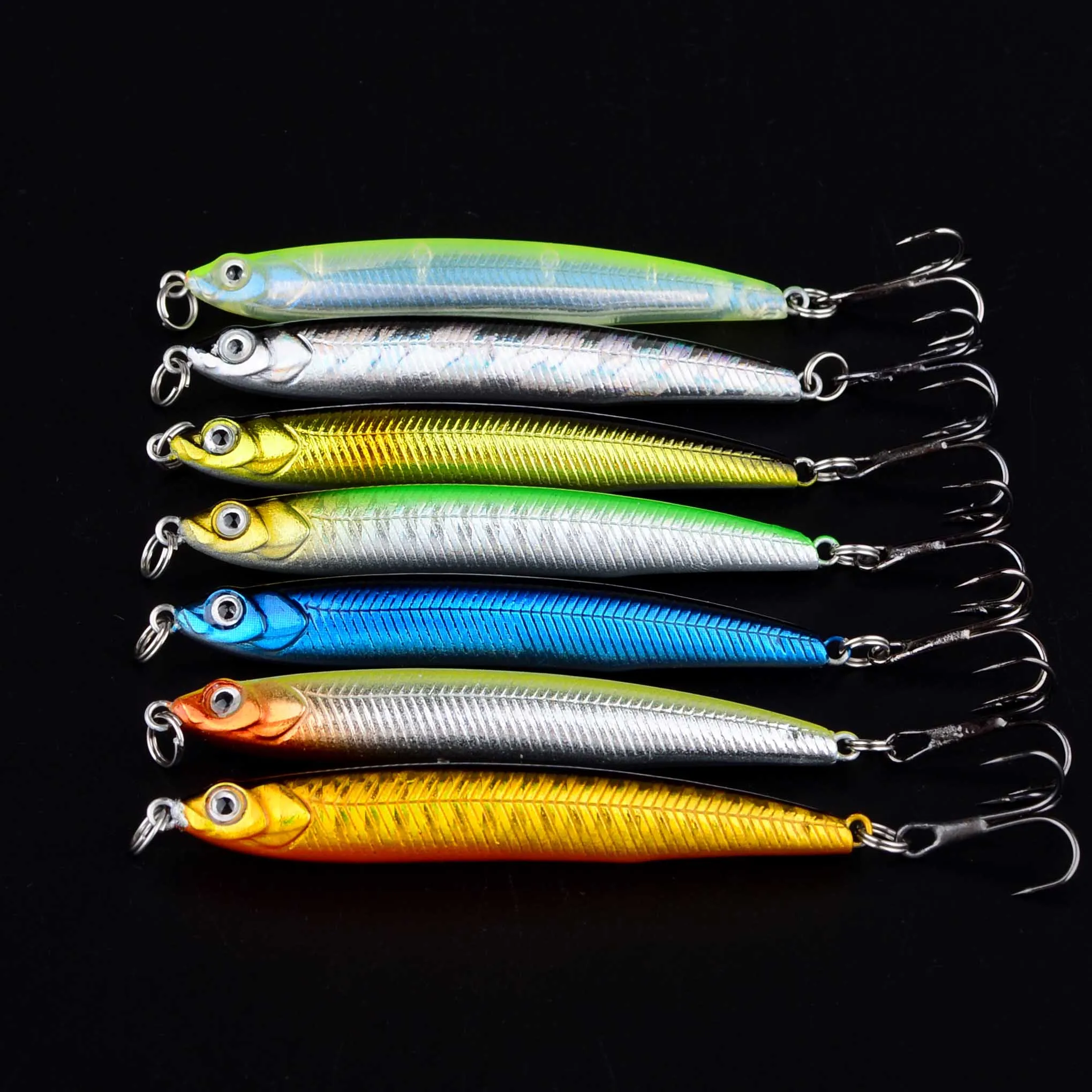 Señuelo de pesca, lápiz que se hunde, fundición larga, sábalo, pececillo, cebo Artificial, señuelos de Lucio, 1 ud. - imagen 4