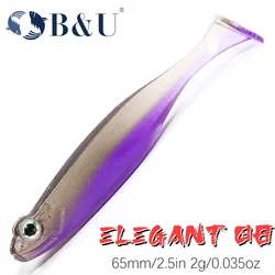B&U Shad T-Tail – Señuelo 6,5cm con ojos 3D para lucio y sollo