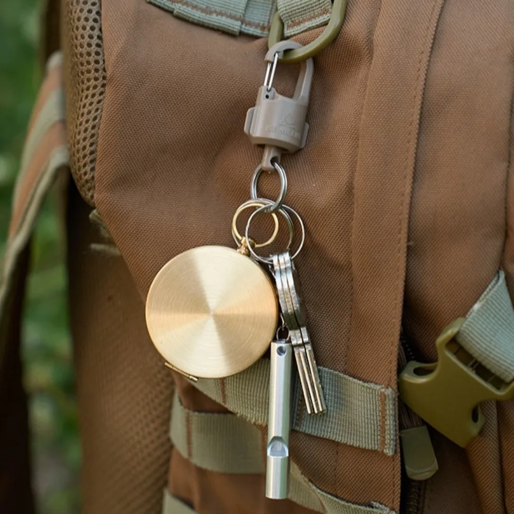 Hebilla magnética de acero inoxidable para acampada y montañismo, llavero con mosquetón para exteriores, cierre de Clip a presión para mochila de senderismo, 2 piezas - imagen 2