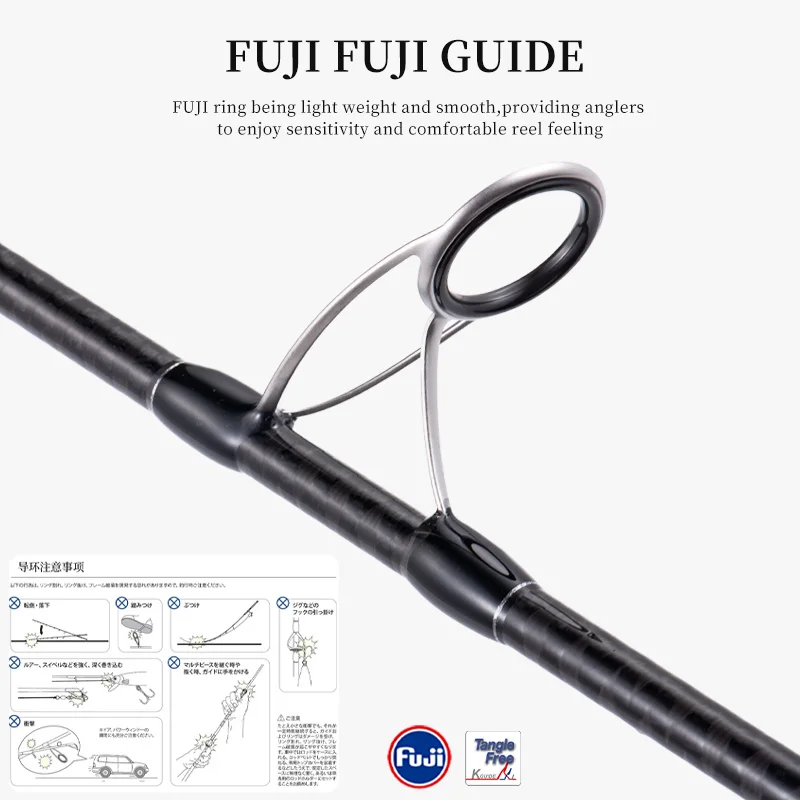 Nuevo MADMOUSE AVENIR Light Shore Jigging Rod 3,05 m M/MH para pesca de Surf de lubina con piezas Fuji señuelo peso 7-50g PE 0,8-3 - imagen 4
