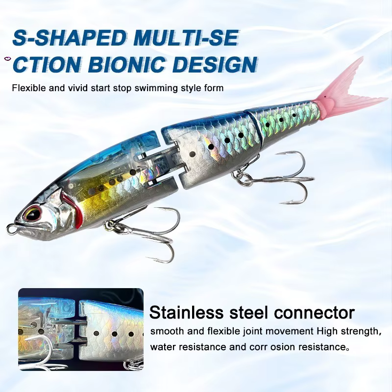 Señuelo articulado Swimbait – Cebo duro para lubina y lucio