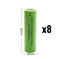 8PCS battery