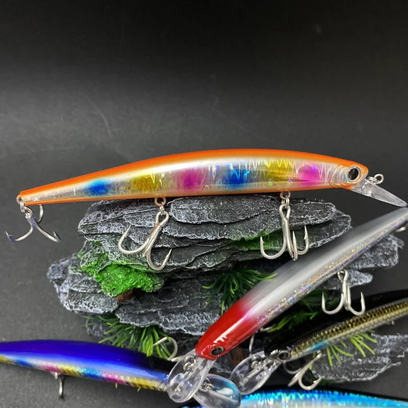 130mm 19,8g pececillo flotante Casting Chatterbait Topwater carpa de agua de mar Peche trucha señuelo Isca Pesca Wobbler cebo Artificial 9013 - imagen 3