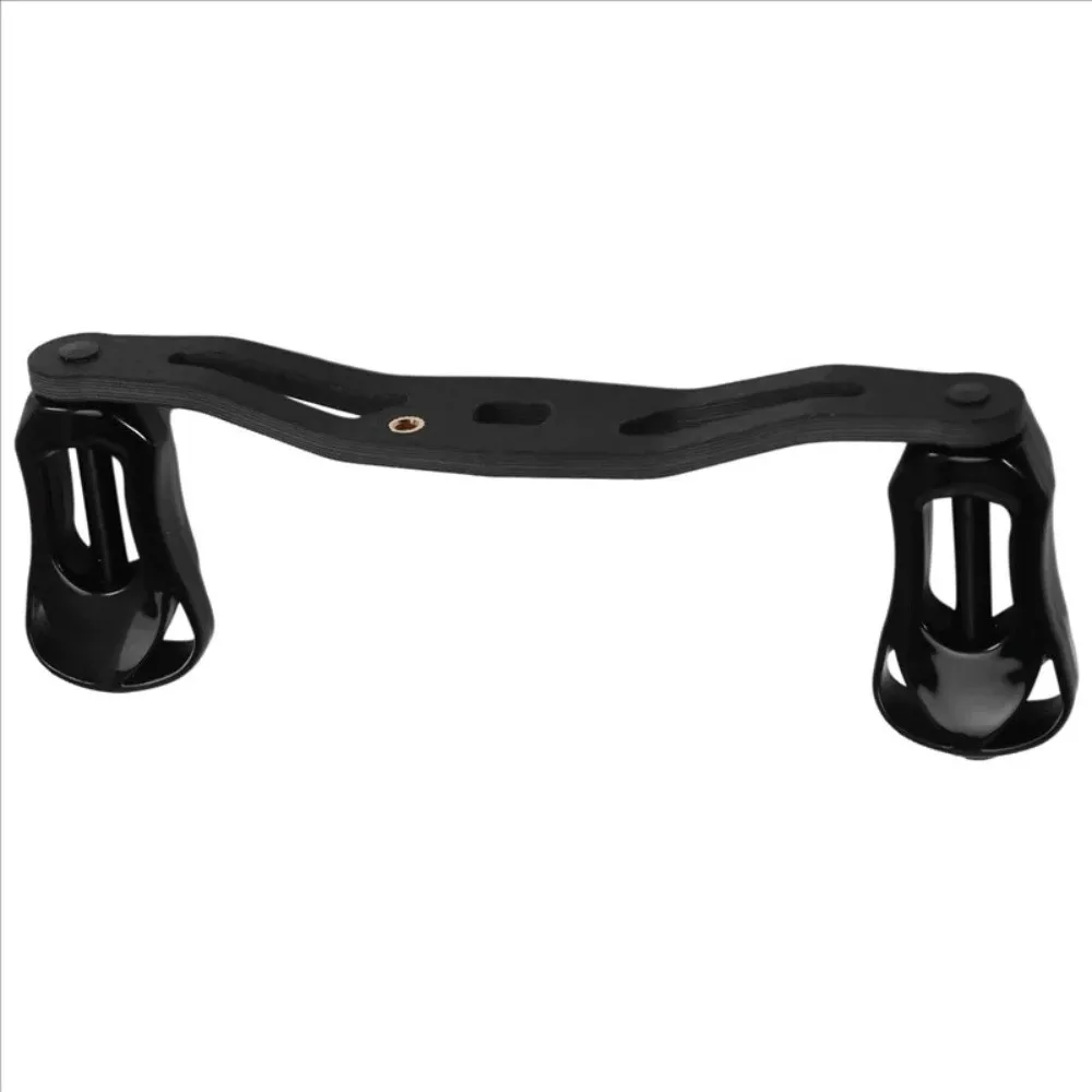 Mango de carrete de pesca Baitcasting de fibra de carbono, perilla de Metal, mango de carrete de pesca de 100mm, dispositivo de pesca de instalación lateral de tornillo de 8x5mm para exteriores - imagen 2