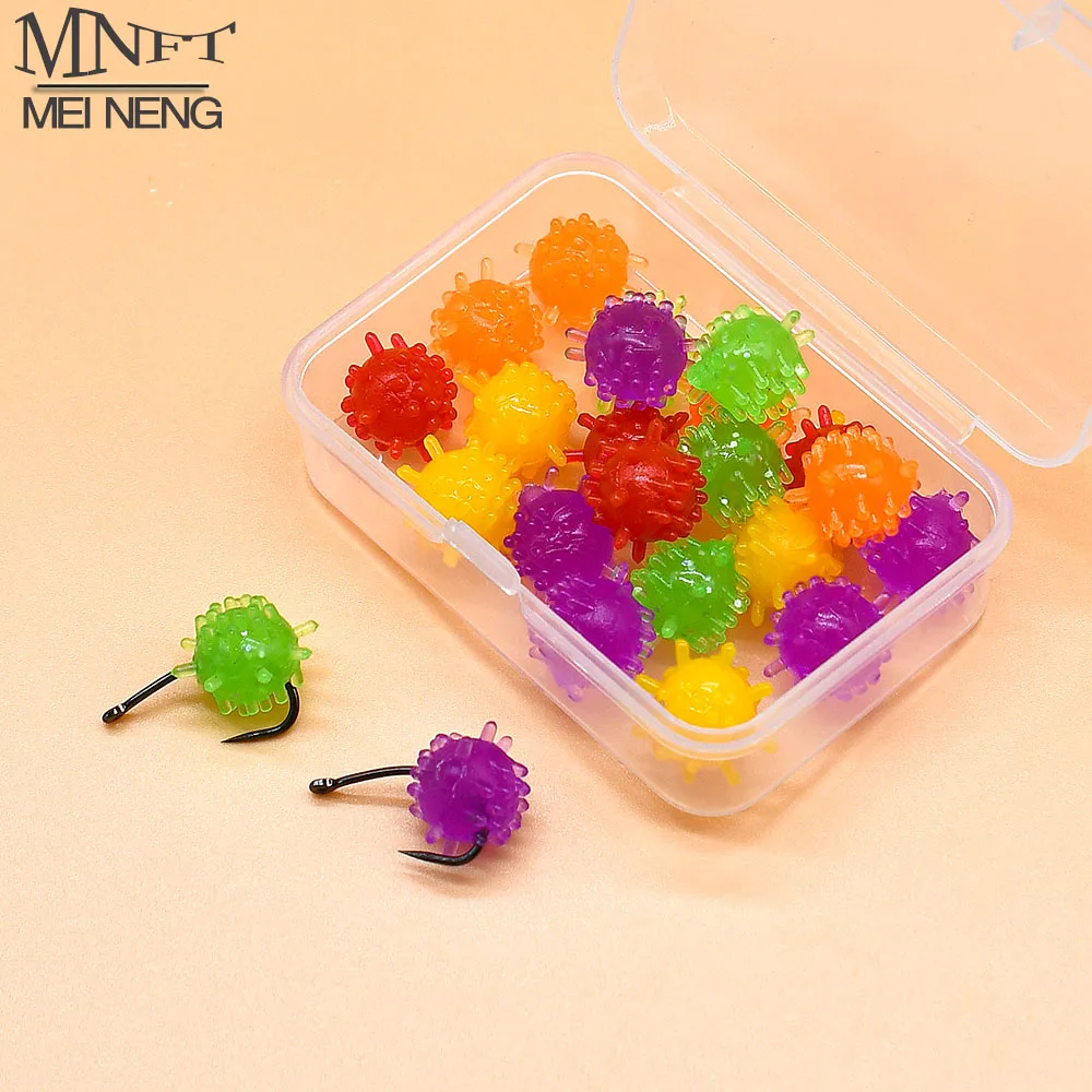 MNFT 20 piezas Boilies flotantes cebo Señuelos de pesca de carpa Material de aparejo inferior de silicona elástica para agua dulce salada - imagen 2