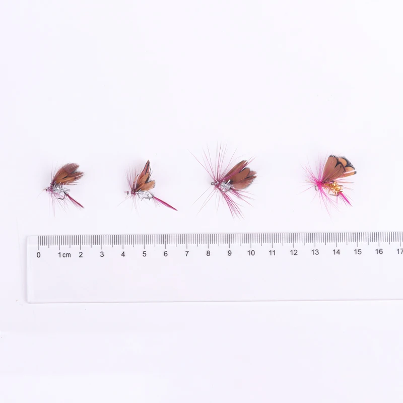 12 unids/set señuelo de pesca Artificial mantequilla moscas insectos cebo gancho de acero alto en carbono aparejos de pesca para pesca trucha manivela gancho - imagen 3