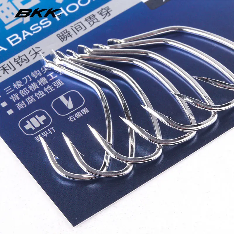 Anzuelos BKK boca inclinada con púas – Ideal para lubina en agua salada - imagen 5