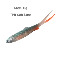 Swolfy Real Shad Vinilo TPR para lubina – Realista flexible