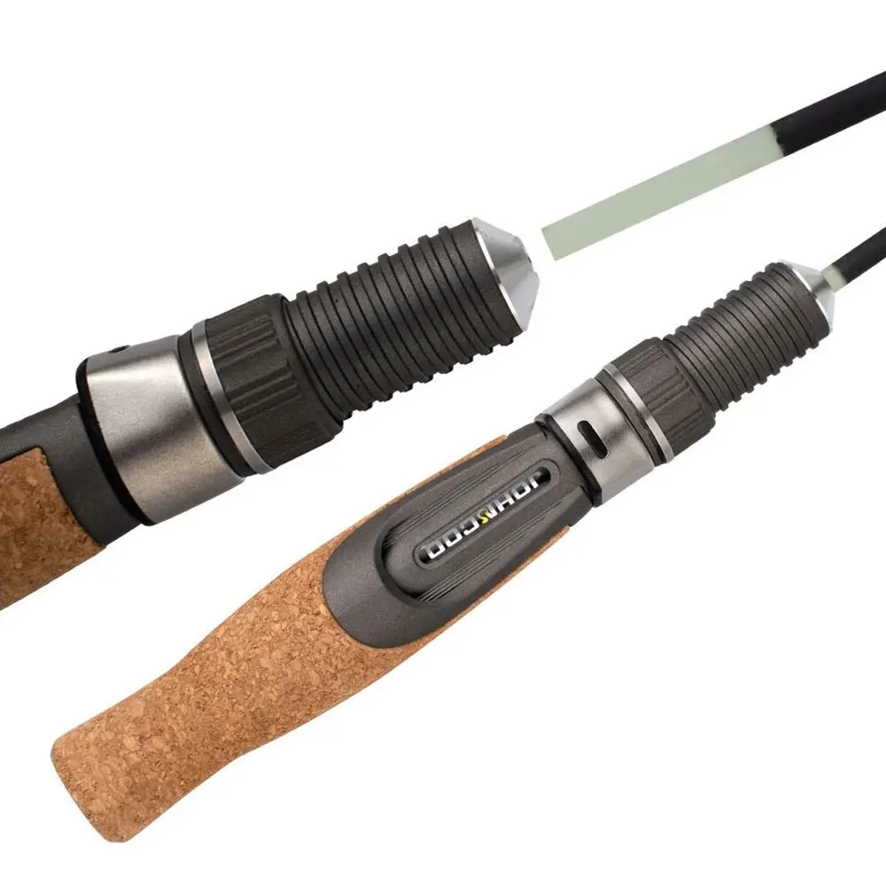Caña de pesca en hielo UL/MH fibra vidrio mango corcho punta - imagen 5