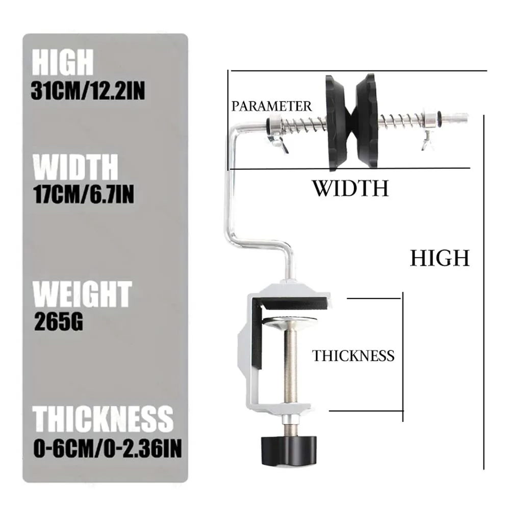 JSFUN New Fishing Line Spooler for Baitcasting Spinning Reel Portable Fishing Line Winder Machine Reel Spooler - imagen 3
