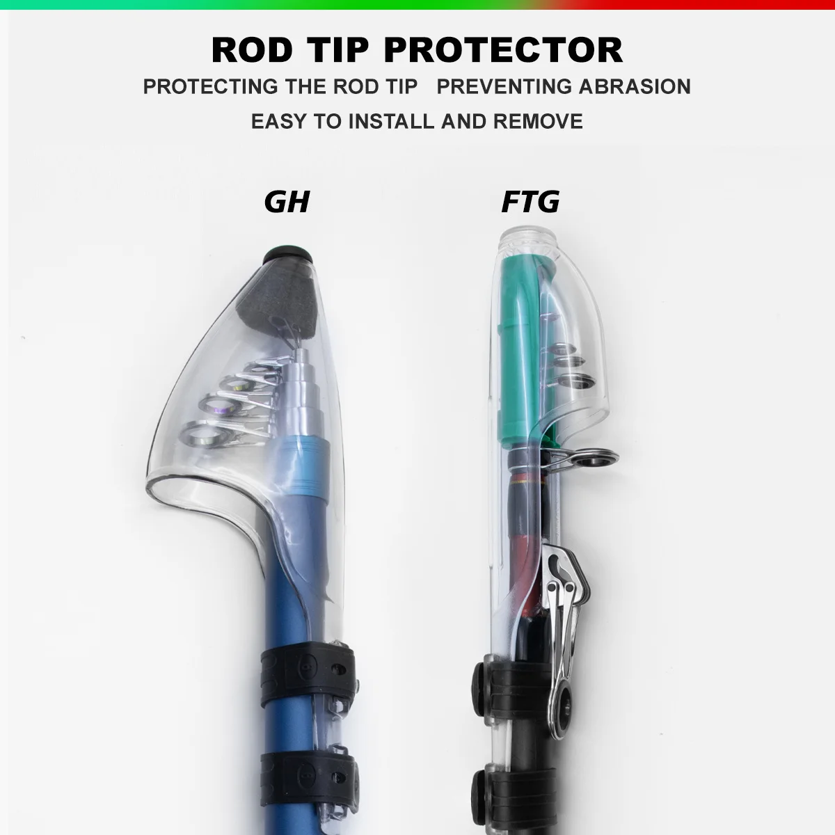 Tapa de caña de pescar de mar ZYZ, cubierta protectora de punta de caña de fundición larga anticolisión de alta resistencia, tapa de caña de pescar telescópica - imagen 3