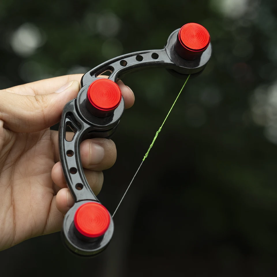 LINNHUE Manual GT Knotter herramienta para atar nudos de pesca plomo frontal rápido alambre de carbono carpeta de línea sub - imagen 3