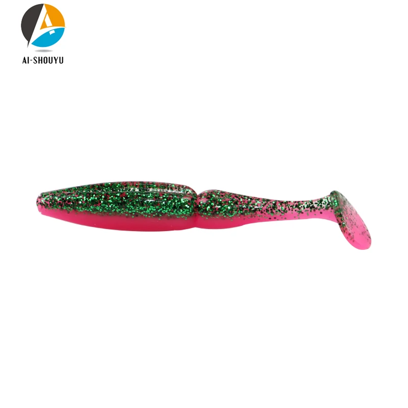Señuelo de vinilo AI-SHOUYU Easy Shiner Shad – Cola en T 110mm - imagen 5