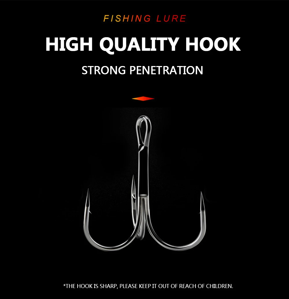 Experimente lo último en la calidad del señuelo de pesca con nuestro gancho de alta calidad diseñado para una fuerte penetración