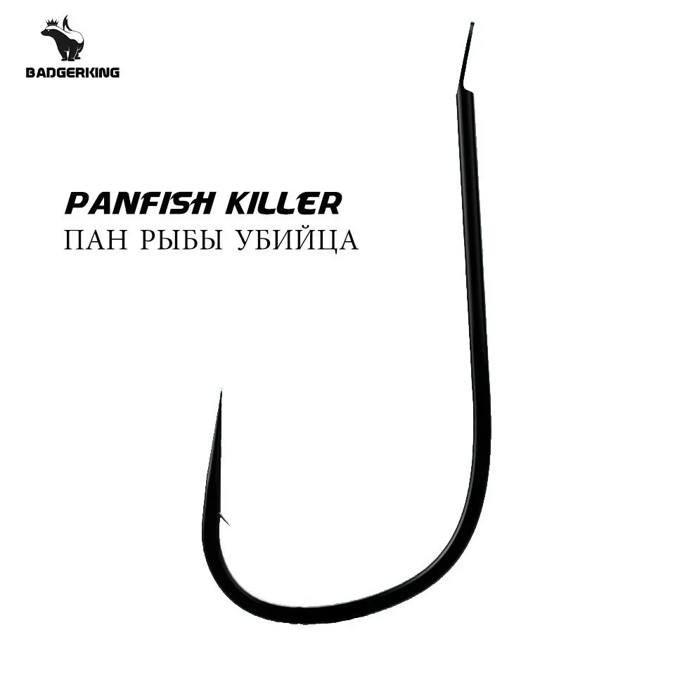 50 unids/lote pequeños anzuelos de pesca para panfish perca trucha sunfish bluegrill crucian púas y sin púas anzuelo para pescar - imagen 2