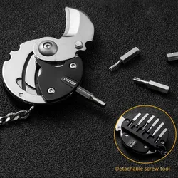 Llavero multiusos acero inoxidable – Herramienta plegable para pesca