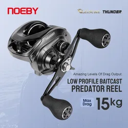 Carrete Baitcasting Magnético Noeby para Pesca Depredadora