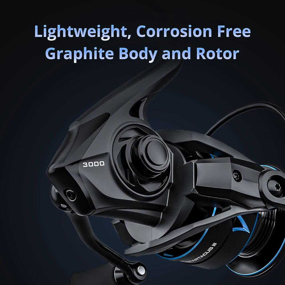 Carrete giratorio KastKing Spartacus III innovador resistente al agua 7-10KG potencia máxima de arrastre 195g peso ligero para pesca de Lucio - imagen 4