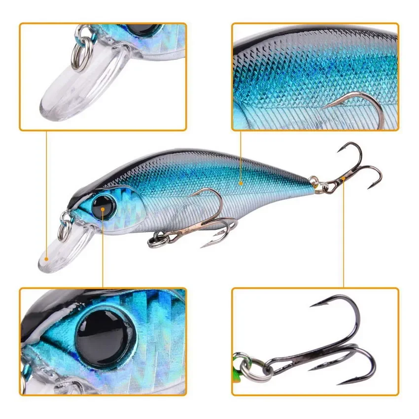 Vissen 9Cm 11G Swimbaits Bas Grote Vis Crankbaits Vissen Lokken Drijvende Wobblers Voor Pike Minnow Lokken Vissen visgerei - imagen 5
