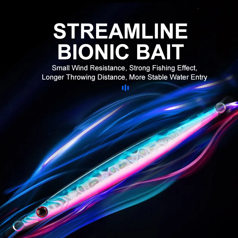 OBSESSION J23 200g cuchara de lubina de mar Metal Jigging velocidad brillo señuelo de pesca mar Spinning depredador carpa Rockfishing Egi Jig señuelo - imagen 5