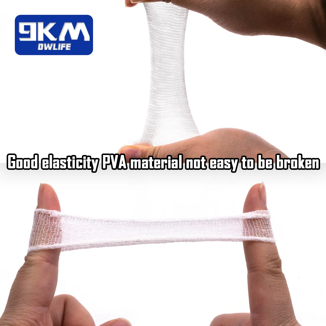 Bolsa de cebo de pesca de carpa, Kit de recarga de malla PVA Soluble en agua, fusión rápida, pesca de agua dulce para cebo, alimentación precisa, 10m - imagen 3