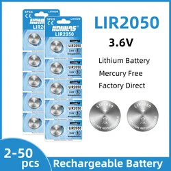 Batería Botón Recargable LIR2050 3,6V – Reemplazo CR2050