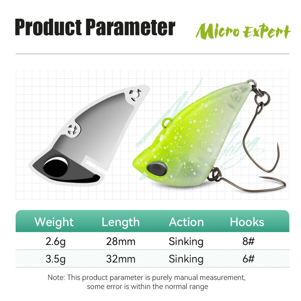 Kingdom Micro Expert-señuelo con vibración que se hunde, 2,6g, 3,5g, cebo duro Artificial sin labios, vibración rápida, Wobblers duros para pesca de lubina - imagen 4