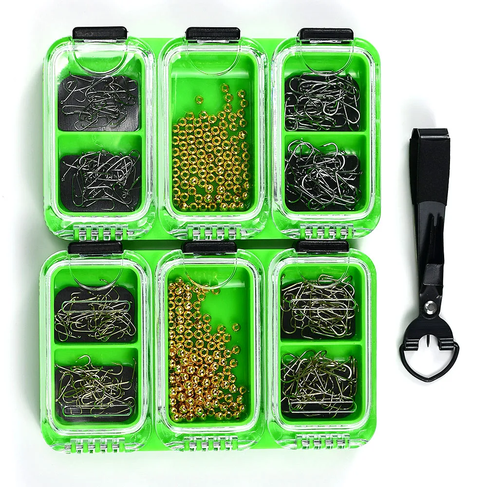 Kit Anzuelos Pesca con Mosca con Púas – Tijeras y Material Señuelos - imagen 5