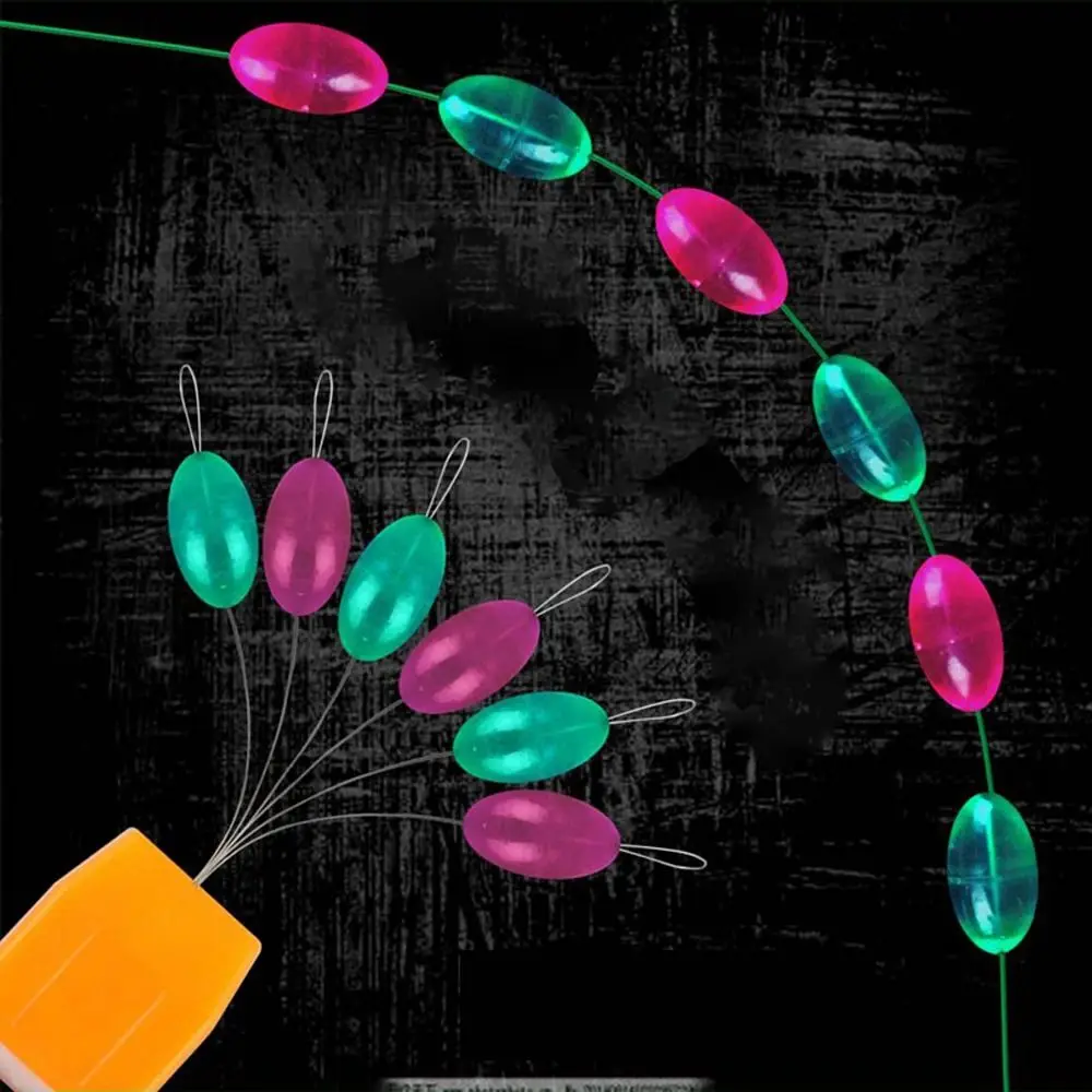 Piezas de sedal de pesca profesional, antihebra, 3 + 3, ovalado, recto, silicona, 60 - imagen 2