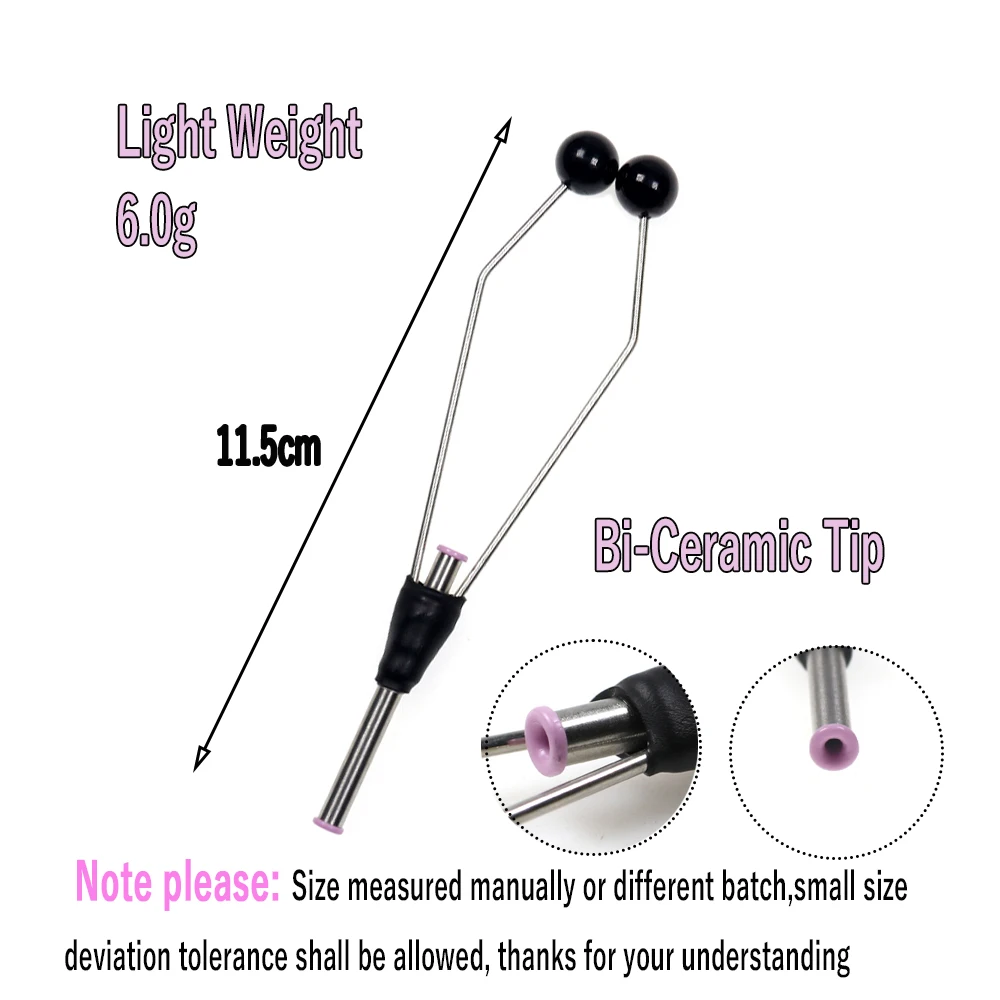 Wifreo, 1 unidad, soporte de bobinas para atar moscas con punta de aleación/bi-cerámica, atado suave, moscas de pesca, señuelos, herramientas para atar moscas - imagen 4