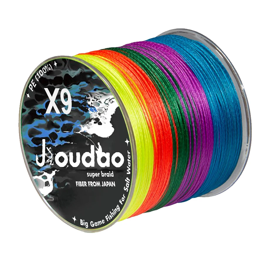 Línea de pesca trenzada de 9 hebras, 500m, 300m, multifilamento Multicolor, carpa súper fuerte, línea de PE más suave para pesca en agua salada de mar - imagen 2