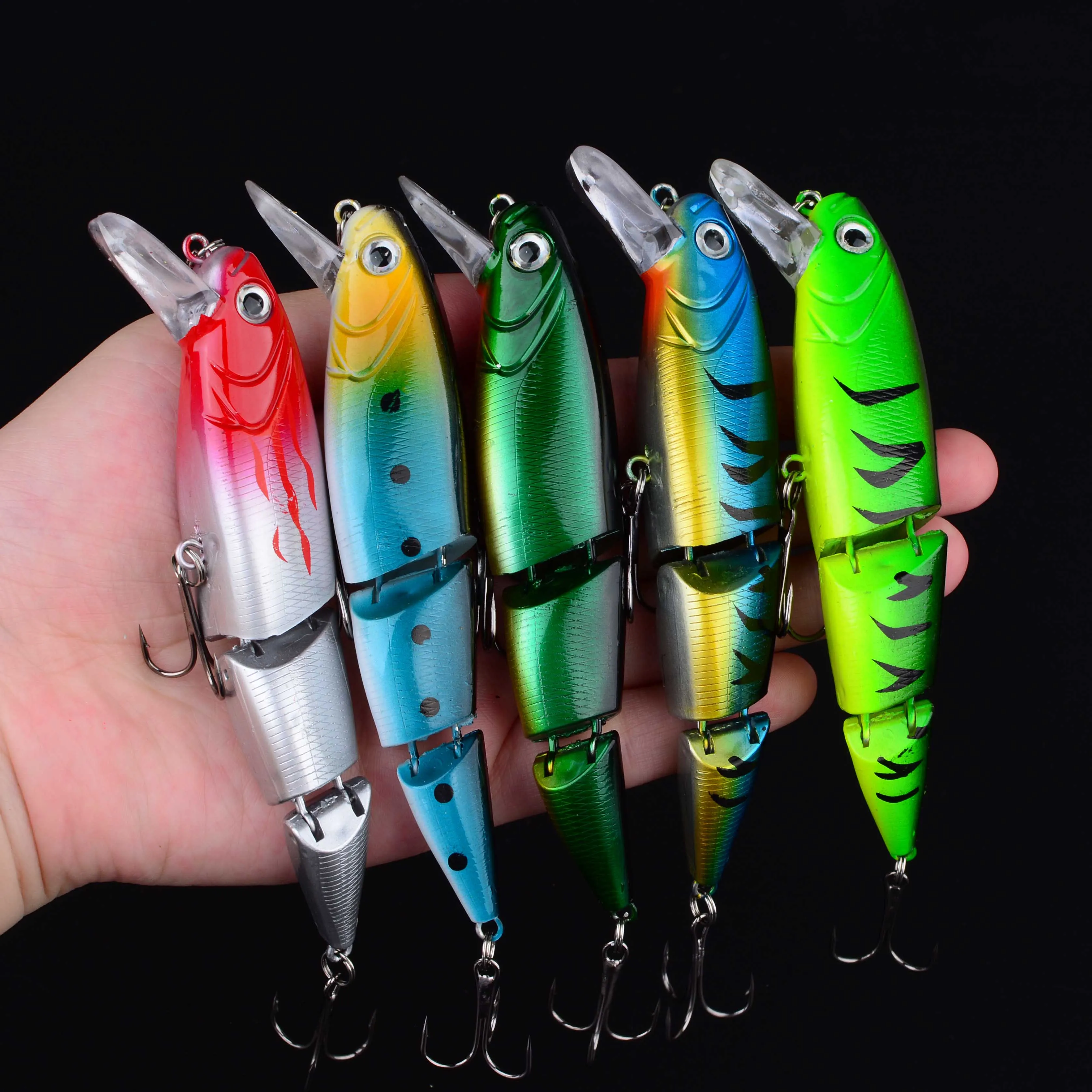 1pc Multi Section Minnow Fishing Sea Bass Hard Fishing Lure Crankbaits Artificial Bait Suit for Fishing Carp Tackle - imagen 4