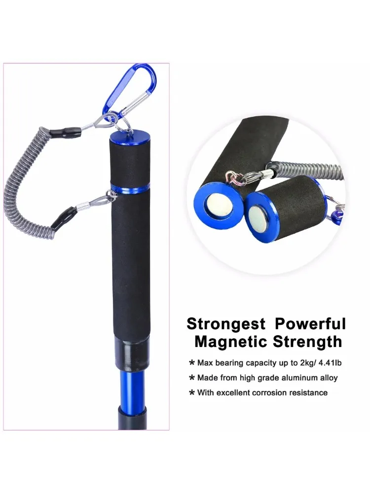 Red de aterrizaje de pesca con mosca Goture, red de pesca telescópica de aleación de aluminio, malla pequeña para trucha, herramientas de pesca de red de mano portátiles plegables - imagen 5