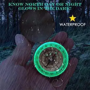 Equipo de supervivencia militar que brilla en la oscuridad, impermeable, para actividades al aire libre, escalada - imagen 3