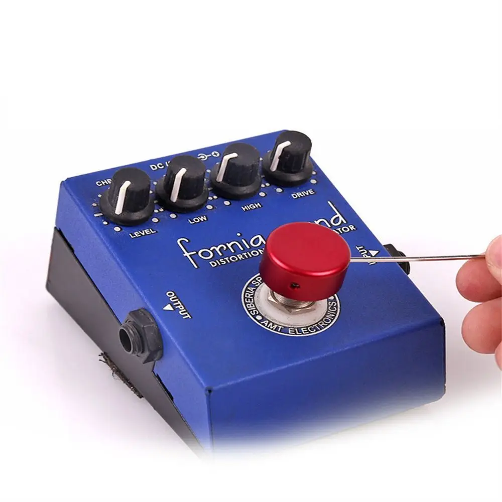 Tapas de Pedal de guitarra, accesorios de perilla de piezas de herramientas de aluminio, cubierta de almohadilla de Pedalboard, 1 paquete - imagen 4