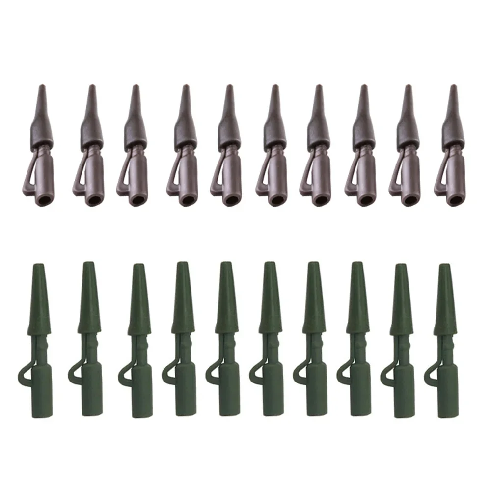 20 juegos de Clips de plomo y gomas de cola, Kit de aparejos de pesca de carpa con cono, accesorios para aparejos de pesca de carpa - imagen 5