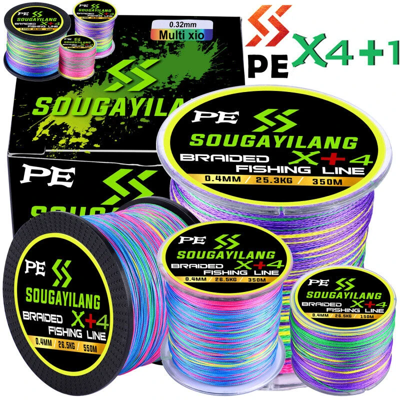 Sougayilang-MINI sedal de pesca de 4 hebras, 150M, 12-55LB, multifilamento de PE, trenza trenzada para pesca de carpa - imagen 2
