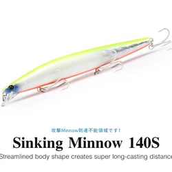 Señuelo Jerkbait hundido DW92 140S – Cebo duro para lucio