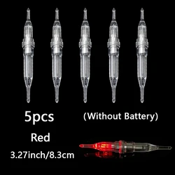 Luces subacuáticas LED sin batería multicolor para pesca rojo/verde