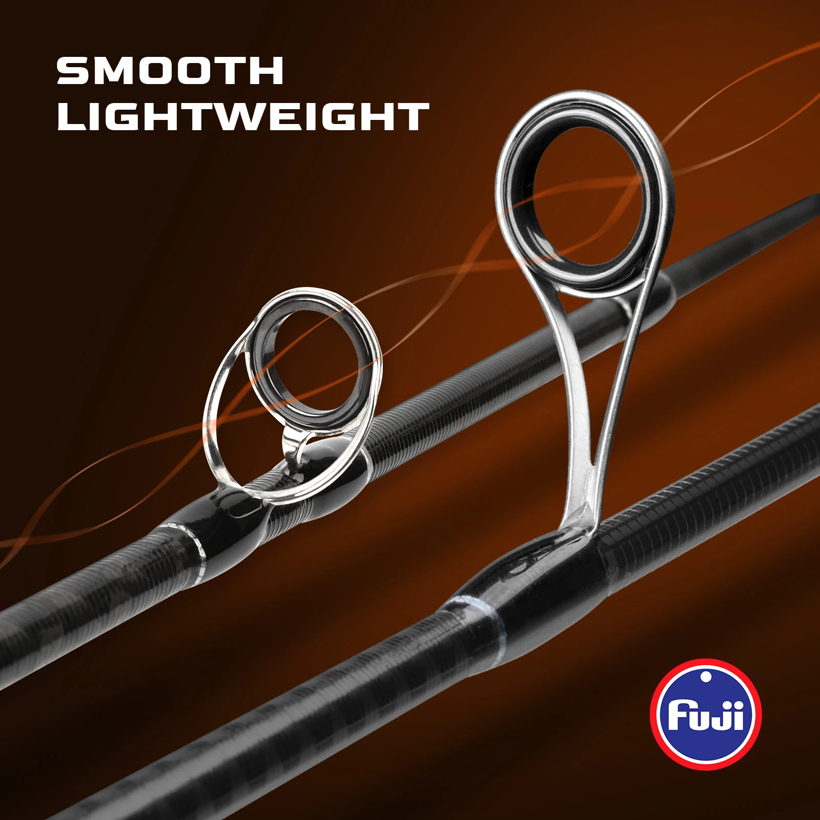 HANDING Magic L Micro BFS caña de pescar de carbono, peso del señuelo de 1-8g, 78g, FUJI®Anillos guía O + A, varilla de fundición UL/L - imagen 4