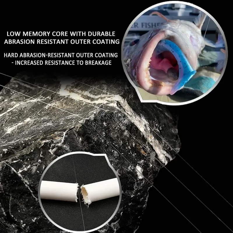 Línea de pesca líder de fluorocarbono DAIWAJTHREAD: longitud: 50M y 100M, tamaño: línea líder de fibra de carbono de 4-80lb PESCA - imagen 4