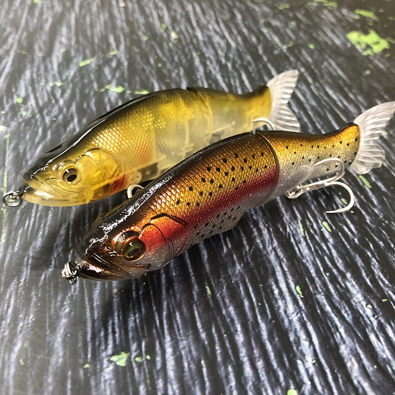 Señuelo de Pesca con lápiz de hundimiento multiarticulación, 28g, 135mm, Swimbait deslizante con cola suave, Wobbler, cebo Artificial para lubina de agua salada - imagen 4