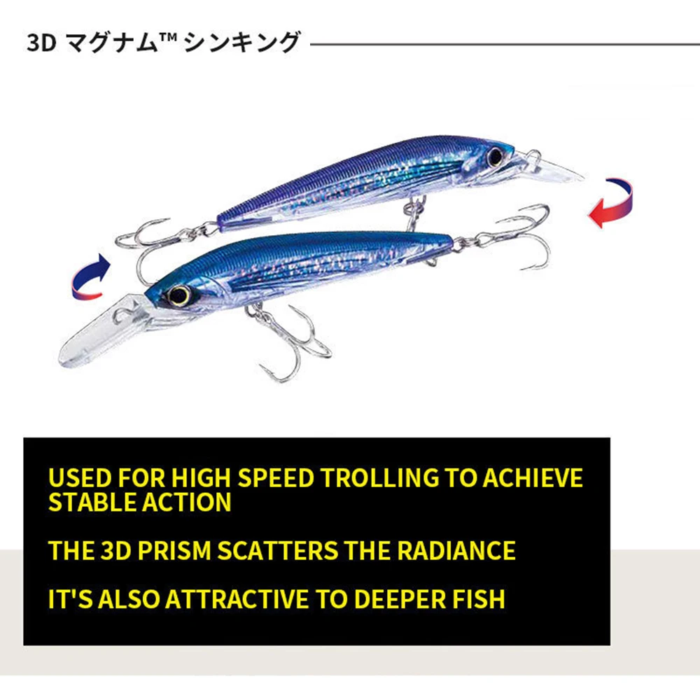 Señuelos de Pesca de gran tamaño, cebo duro Artificial para lubina MN708, 14cm, 49g - imagen 5