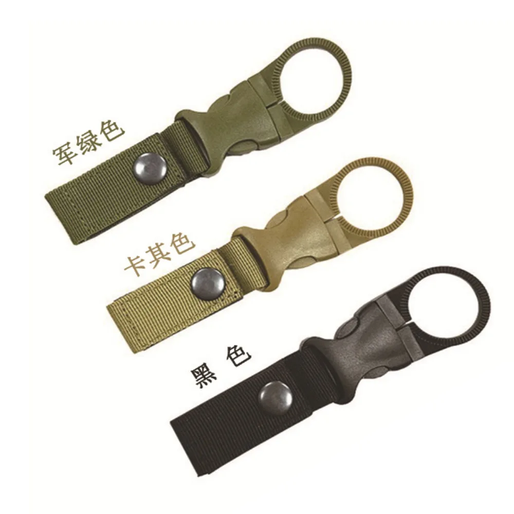 Molle-mosquetones con hebilla para mochila, soporte para colgar botellas de agua, para acampar al aire libre, senderismo y escalada - imagen 4